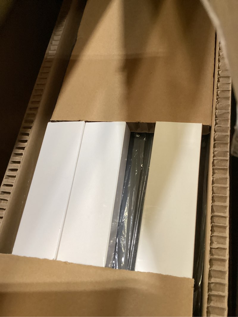 Condition photo showing Good Condition for aikvsxer 6pack 1x4 led flat panel light surface mount led ceiling light, 5500lm 50w triac 10-100% dimmable, 3000/4000/5000k ac120v kitchen lights ceiling flush mount for garage/basement black black 1x4ft 6pack