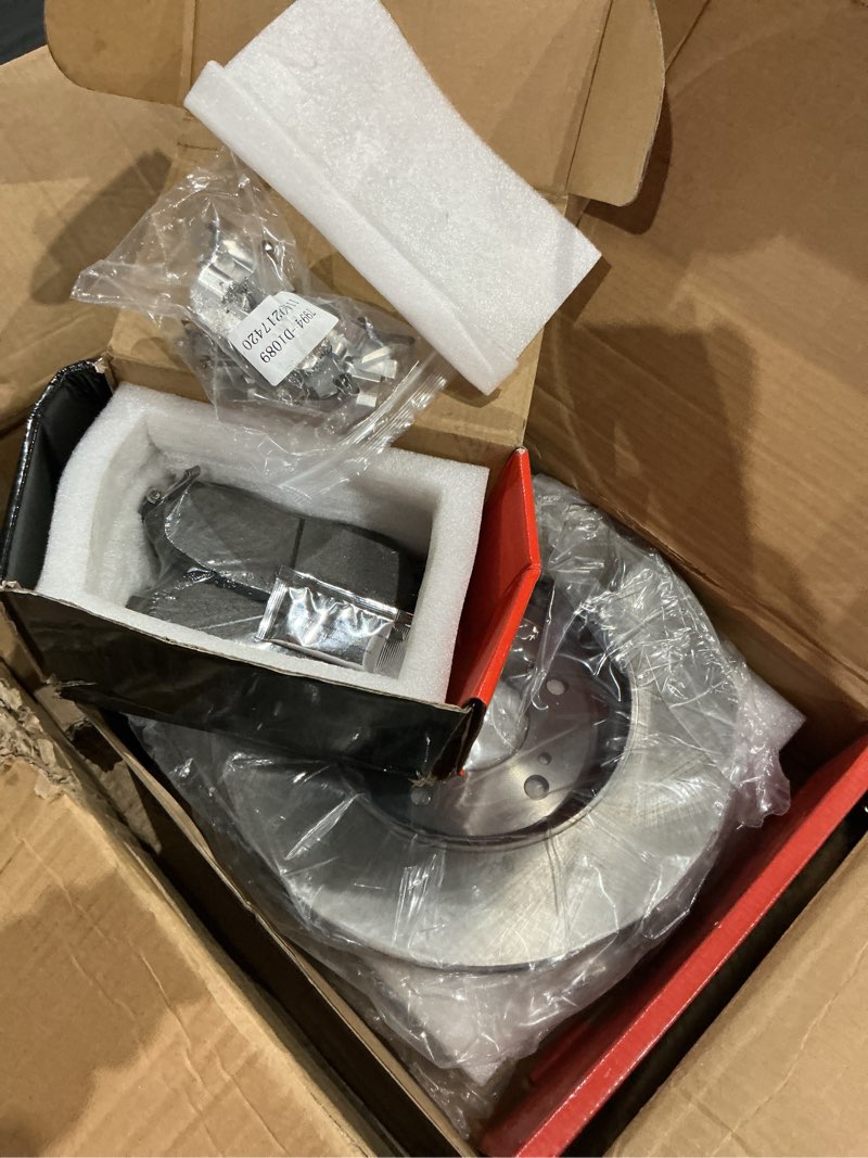 Condition photo showing Good Condition for a-premium 11.65 inch (296mm) front vented disc brake rotors + ceramic pads kit compatible with select acura and honda models - rdx 2007-2012, cr-v 2007-2016, crosstour 2012-2015, accord crosstour 2011