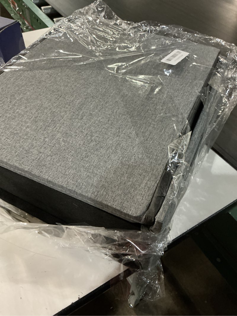 Condition photo showing Good Condition for 30.5-inch storage ottoman bench, footrest with storage, end of bed bench coffee table for living room, bedroom, entryway, dark gray dark grey 13"d x 30.5"w x 13"h