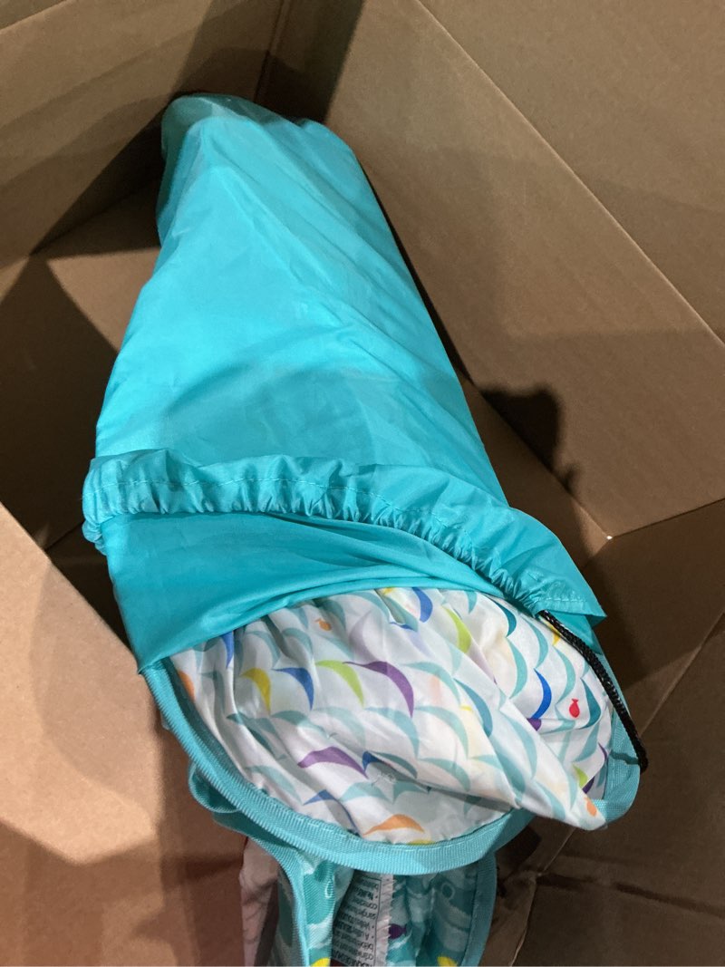 Condition photo showing As Is for blue ocean theme stroller