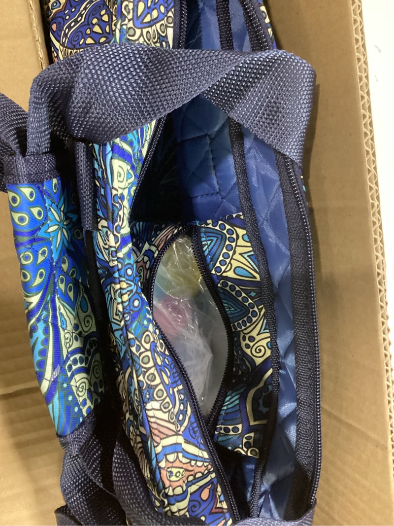 Condition photo showing New/Like New for Kyerlish American Mahjong Tile Set with Blue Printed Carrying Bag, 166 Premium Tiles, 4 All-in-One Color Racks/Pushers, Mah Jongg Sets, Mahjong Game Set for Travel, Christmas, Birthday Gifts Blue?blue Tiles?
