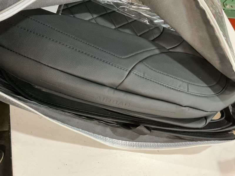 Condition photo showing Good Condition for WENNFOUR Wrangler Seat Covers 2007-2026 Full Set, Waterproof Leather Interior Sets with Lumbar Support Custom Fit for Jeep Wrangler JK JL 4 Door Unlimited Sahara/Sport/Rubicon X 392 Willys, Black Full Set Black