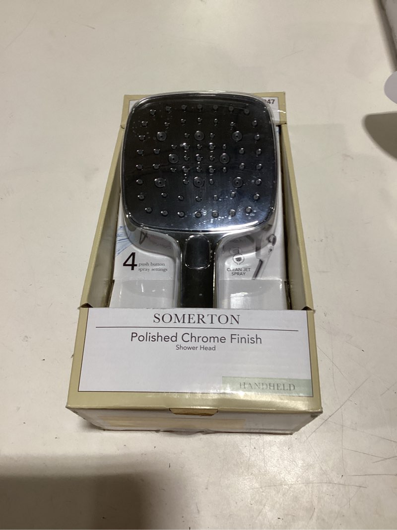 allen + roth somerton 4 -spray polished chrome 5.15-in handheld shower head 1.8 gpm