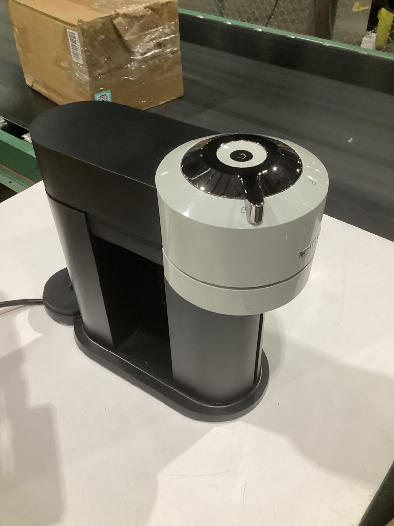 Condition photo showing As Is for (used, not tested, incomplete parts)nespresso vertuo next coffee and espresso maker by de'longhi, white machine only white