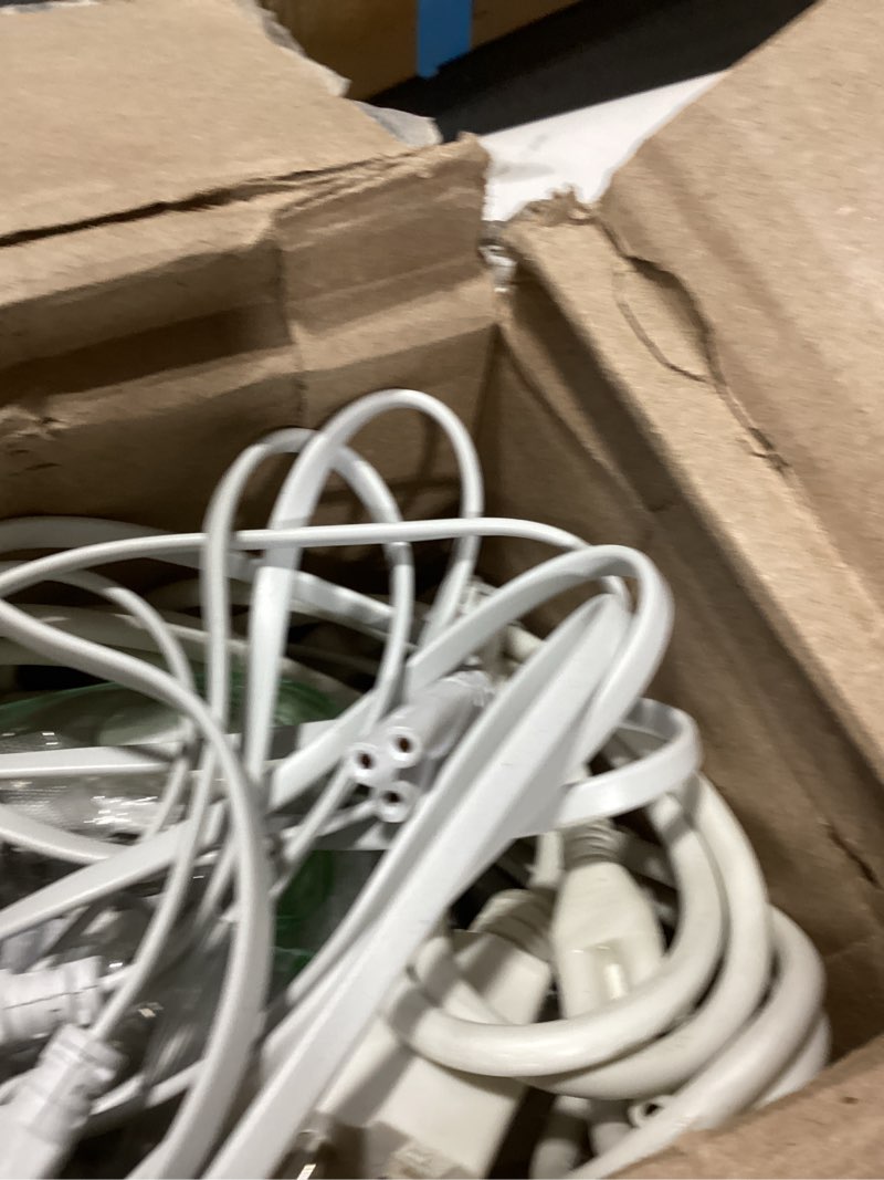 Condition photo showing As Is for fluorescent light bulbs replacement 4ft, t8 led bulbs 4 foot type a+b, 24w (65w equivalent) 3200lm, 5000k daylight, 48 inch tube, f32t8 or f40t12 led replacement, non-dimmable, 2-pack 5000k 2 pack