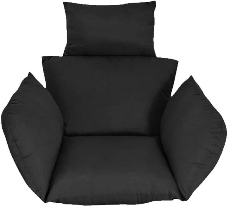 egg chair cushion hanging basket seat cushion thicken hanging egg chair cushion with headrest blue