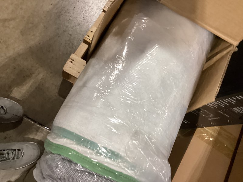 Condition photo showing New/Like New for Novilla Queen Mattress, 12 Inch Hybrid Mattress in a Box, Innerspring Mattress with Gel Memory Foam for a Cool Sleep, Pressure Relief, Medium Firm Pillow Top Mattress, Groove White&grey&green 12 Inches Queen