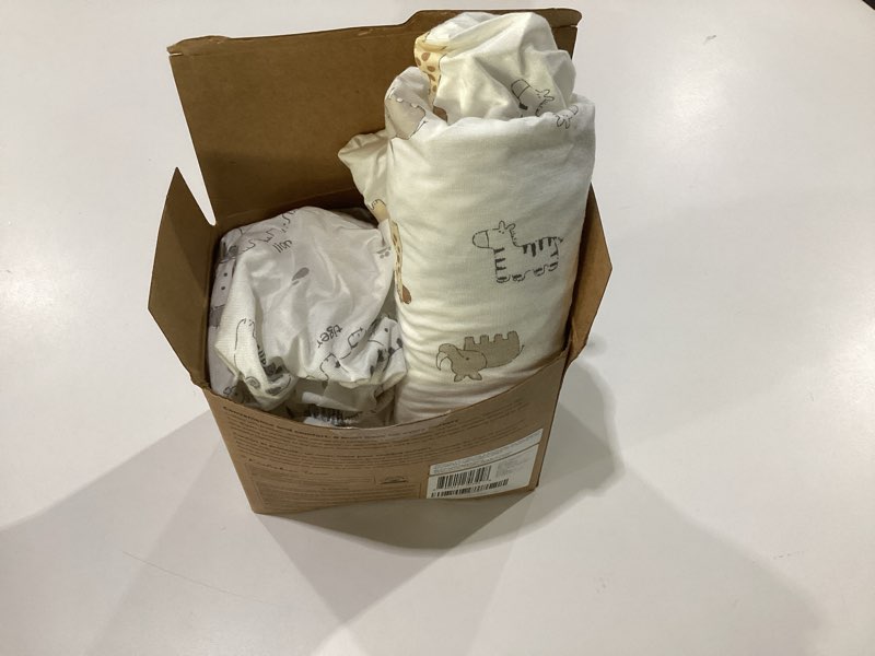 Condition photo showing Good Condition for 2-Pack Waterproof Pack and Play Sheets, Mini Crib Sheets Fitted for Boy, Girl - 38 x 26 Viscose from Bamboo Pack N Play Mattress Sheets for Graco, Toddler Playard Baby Crib Sheets Neutral (KeaSafari)