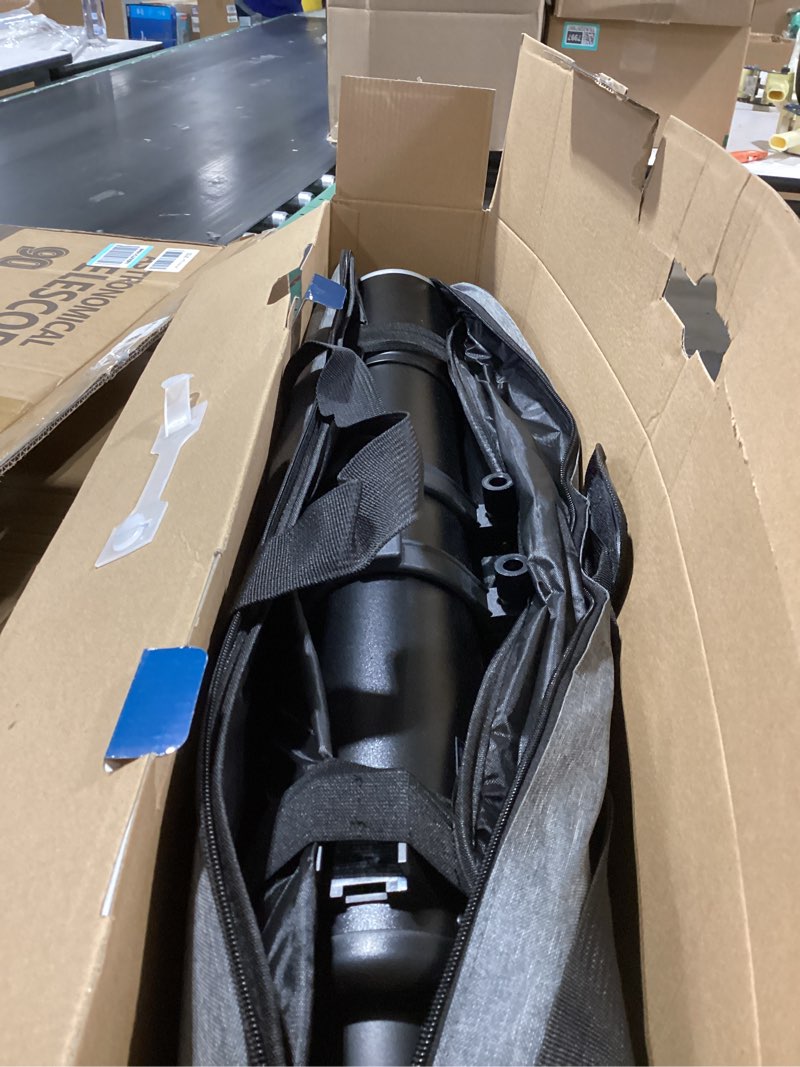 Condition photo showing Good Condition for 90mm Aperture Telescope 800mm Focal Length Refractor for Beginners & Adult, Professional Astronomy Telescope with 32X-240X Magnification, 3X Barlow Lens & Phone Adapter Blue
