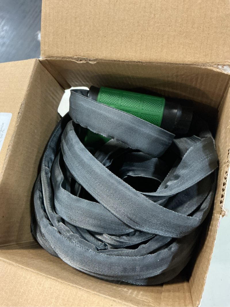 Condition photo showing As Is for expert gardener lightweight performance 50 ft garden hose