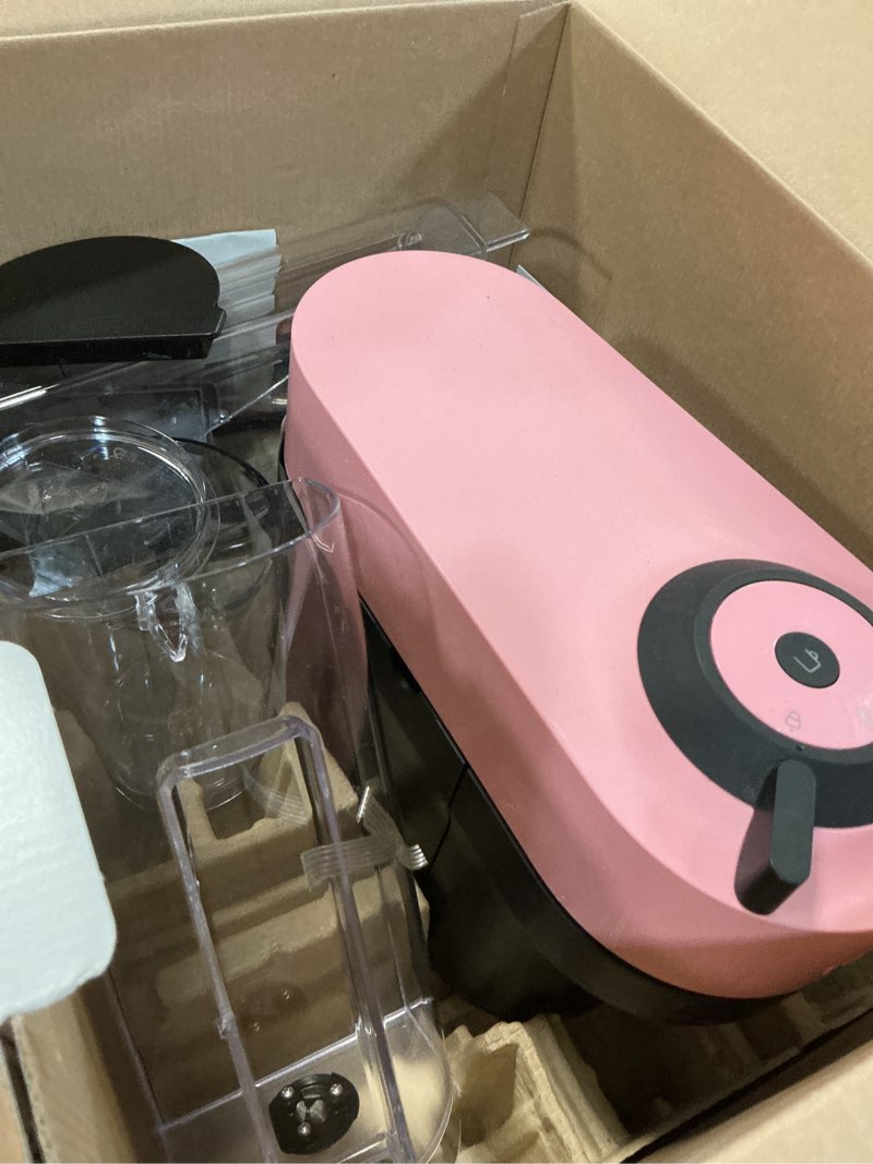Condition photo showing As Is for Nespresso Vertuo Pop+ Coffee and Espresso Maker by De'Longhi with Milk Frother, Candy Pink Machine + Frother Candy Pink