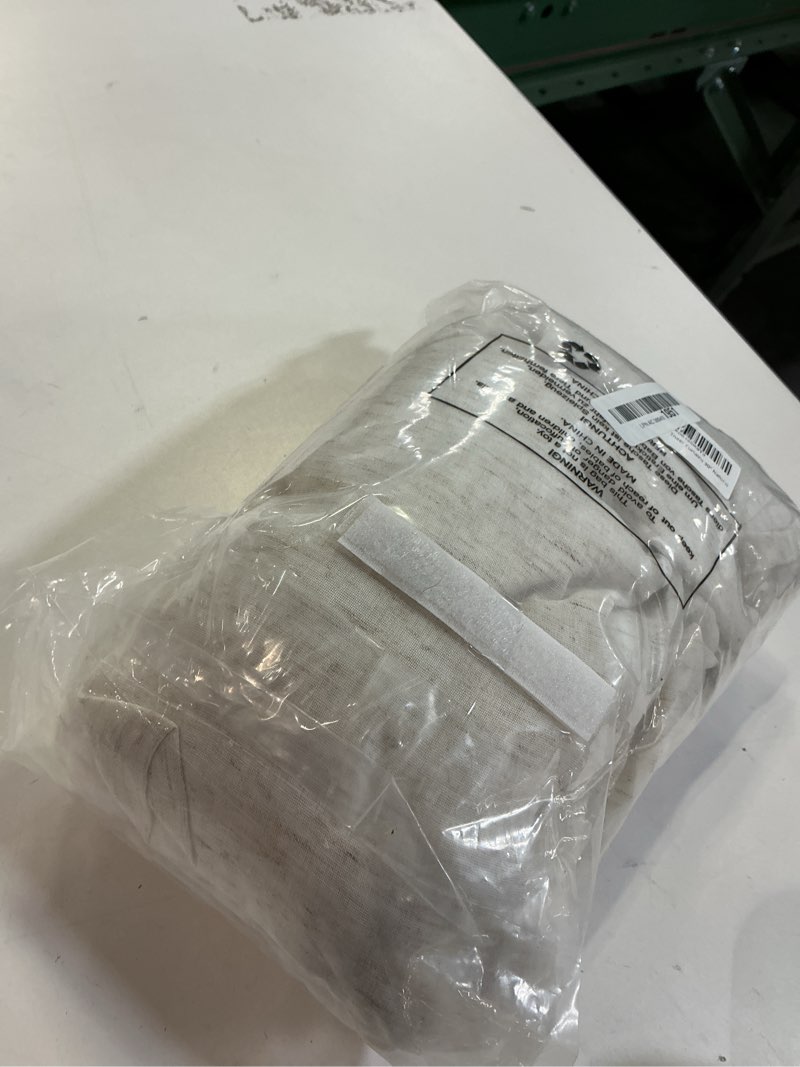 Condition photo showing Good Condition for FMFUNCTEX Linen Sheer Pinch Pleated Curtains for Living Room, Linen Flax Beige 90 Inches Long Sheer Curtain See Through Panels for Bedroom, Natural Window Drapes for Farmhouse, Back Tab 2 Panels *Natural Pinch Pleated 52"W x 90"L (Pack of 2)