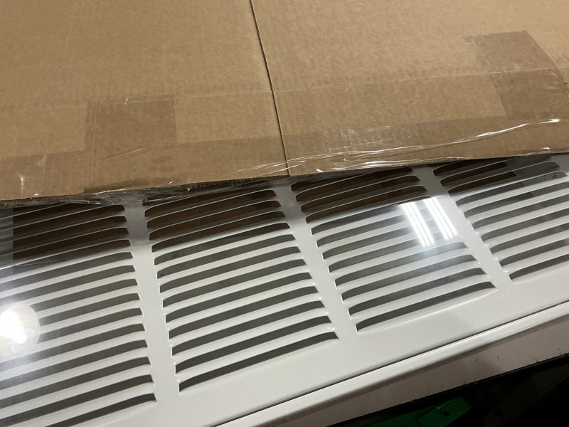 Condition photo showing New/Like New for Return Air Filter Grille Fit 20x20 Duct Opening,Steel Air Return Vent Cover Grill,HVAC Vent Covers for Wall and Ceiling,Holds 1" Thick AC Filter 20''W×20''H
