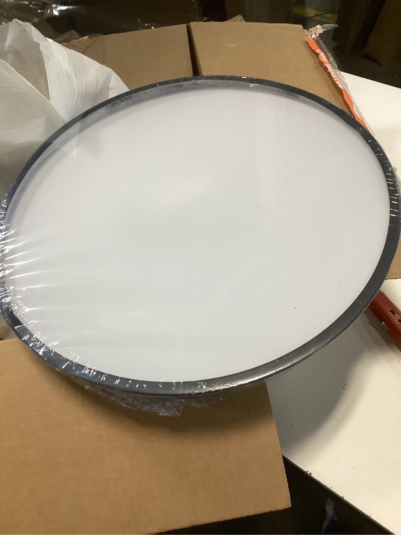 Condition photo showing Good Condition for (Similar )(unknown size) Flush Mount LED Ceiling Light Fixture Black, 20 Watt, Thin Ceiling Lamp Surface Mount for Kitchen Bedroom Utility Laundry Closet Room,5 Color Temperatures in One Black(5CCT) 12Inch-1 Pack