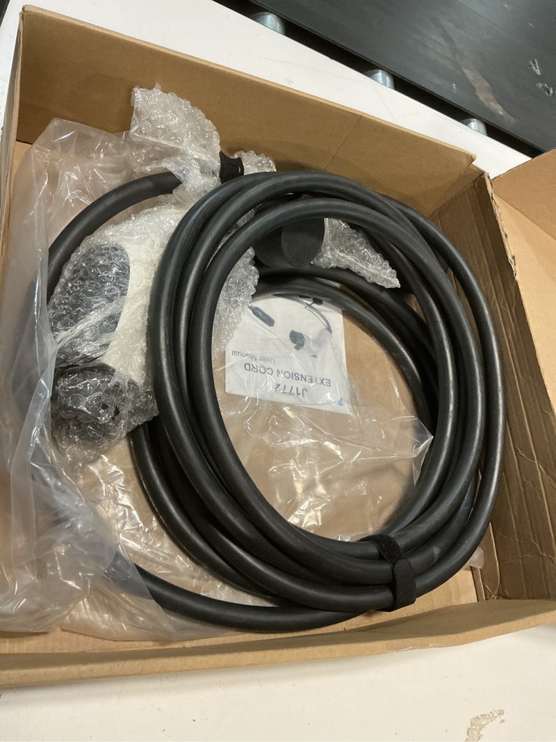 Condition photo showing As Is for j1772 ev charger extension cable?21ft 32a extension cord for 110v-240v j1772 level 1 and level 2 chargers compatible with ford gm bmw cadillac mercedes audi electric vehicles 21ft j1772 cord