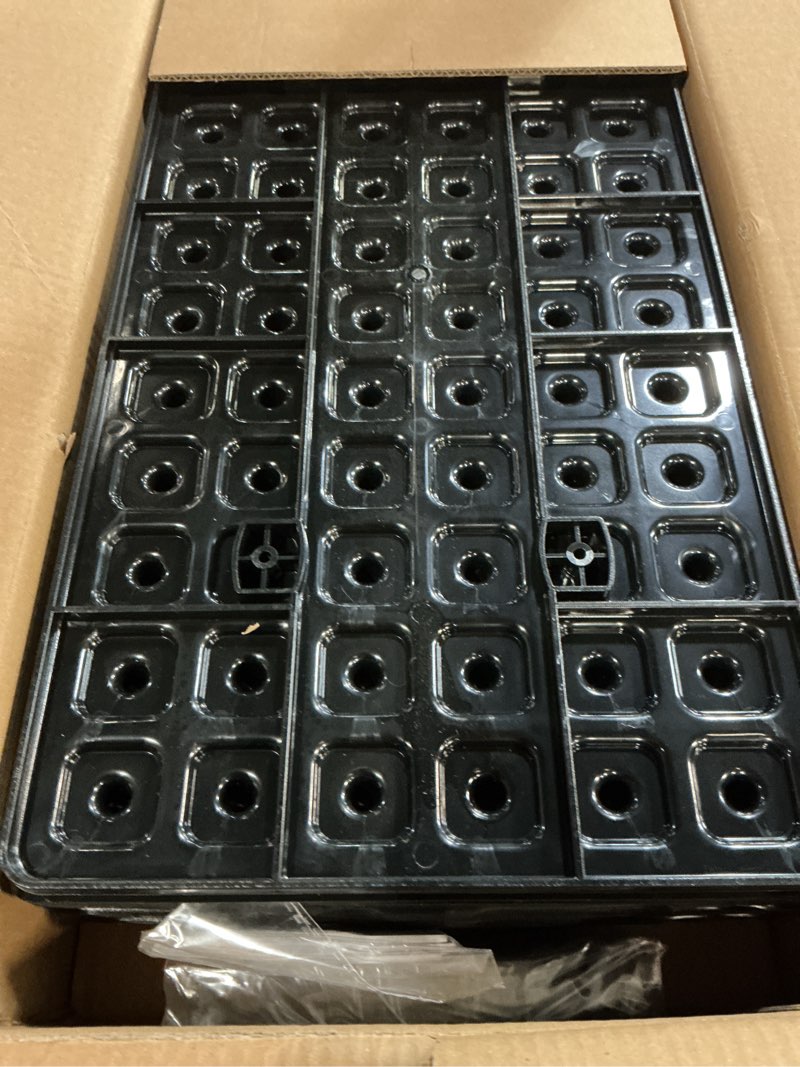 Condition photo showing New/Like New for 72 cell seed starter trays with dibber – 20 pack reusable seedling trays for germination propagation, 72 hole soil digger for quickly setting out, gift for gardener. 72 cell 10sets