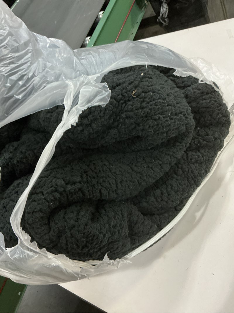 Condition photo showing Good Condition for Electric Heated Blanket Full Size 72"×84" with 6 Heating Levels & 1-10Hs Auto Off, Heating Blanket Double Sided Plush Sherpa, Fast Heating, Machine Washable for Christmas Gift - Black 01-black Full (72" x 84")