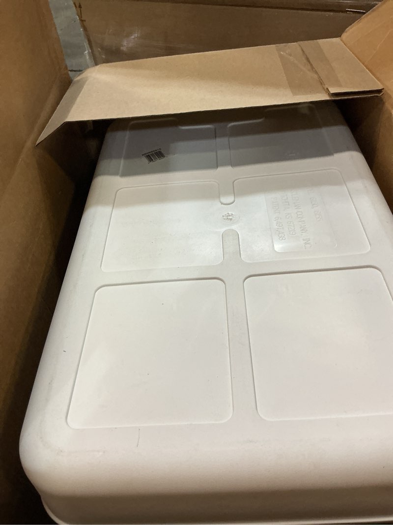 Condition photo showing As Is for coleman vintage 54qt steel belted cooler, keeps ice up to 4 days, 85-can capacity hard cooler with drain & have-a-seat lid green