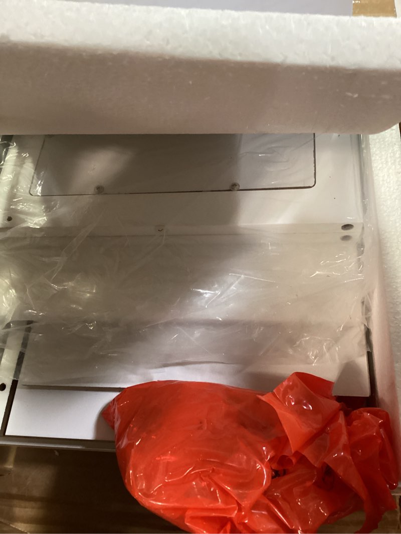 Condition photo showing Good Condition for VASAGLE Bathroom Cabinet with Mirror, Wall Cabinet with 2 Mirrored Doors, Adjustable Shelf, Open Compartment, Wall-Mounted, 5.1 x 22.2 x 23 Inches, White ULHC002 5.1"D x 22.2"W x 23"H White