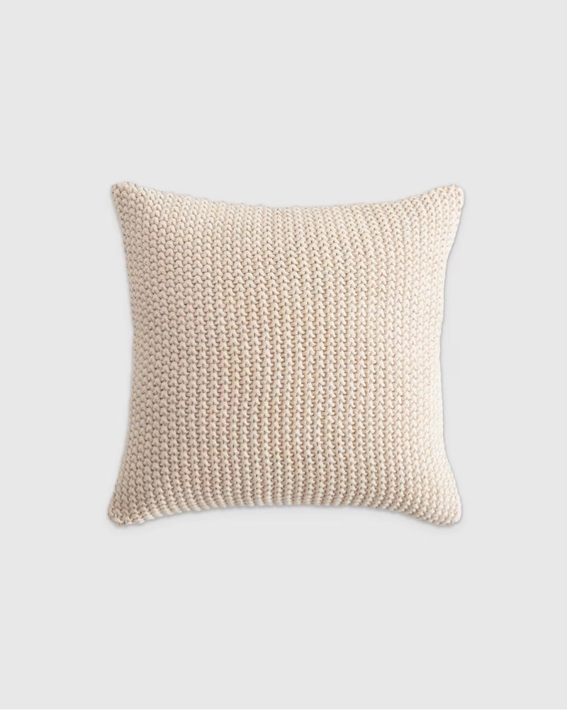 cotton fisherman pillow cover color: natural size: 20x20