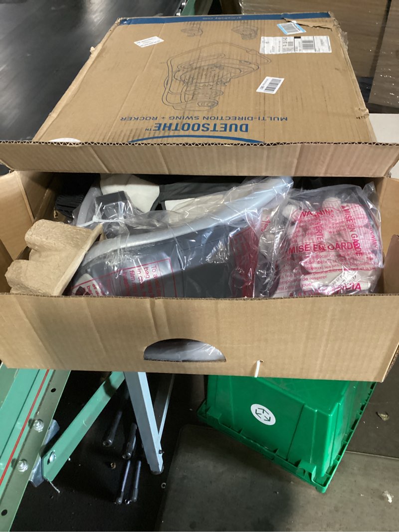 Condition photo showing New/Like New for graco duetsoothe swing and rocker with removable swing seat and 6 swinging speeds for toddler swing seat and swing chair sapphire