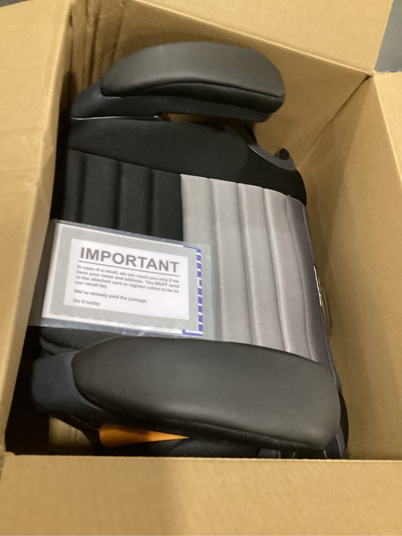 Condition photo showing Good Condition for chicco gofit cleartex plus backless booster car seat, latch attachment, quick-release latch removal, portable car booster seat for children at least 4 years old and 40-110 lbs | obsidian/black