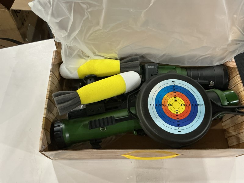 Condition photo showing Good Condition for Military Toy Rocket Launcher Set, Worker Tactics Missile Mortar Air Gun Toy with 3 Safety LED Foam Shell - Artillery Launcher Best Gift for Boys & Girls - Great for Outdoor Play (Green A)
