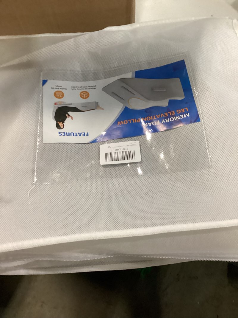 Condition photo showing New/Like New for Leg Elevation Pillow for After Surgery, Injury, or Rest, Ankle Fixation Leg Pillow, Supportive Memory Foam Wedge Pillow for Legs Pain Relief with Anti-Slip Base & 3 Handles