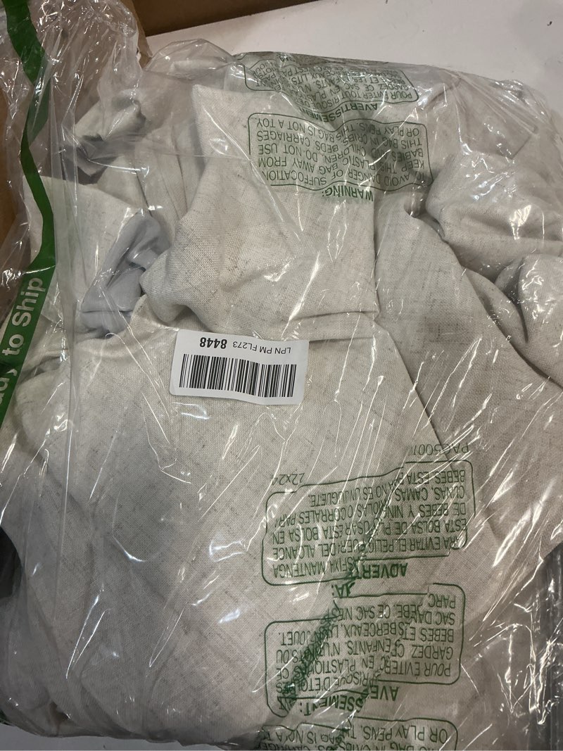 Condition photo showing Good Condition for vision home natural pinch pleated full blackout curtains linen blended room darkening window curtains 120 inch for living room bedroom thermal insulated pinch pleat drapes with hooks 10ft 40"wx120"lx2 40"w x 120"l (pack of 2) natural