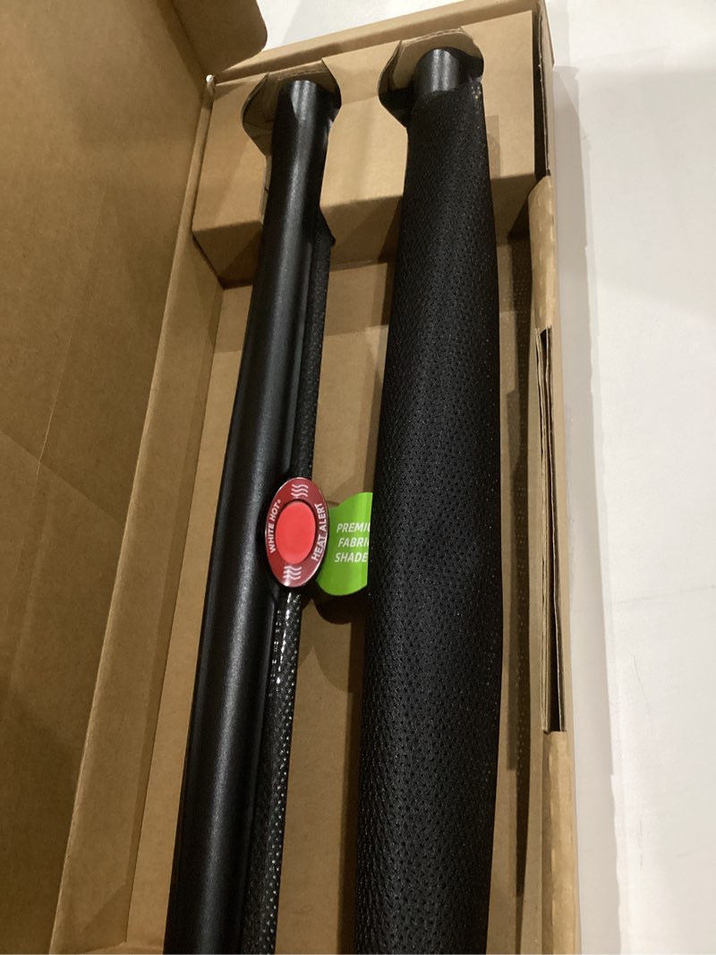 Condition photo showing As Is for Munchkin Brica Sun Safety Car Window Shade with Heat Alert, Helps Block UVA/UVB Rays, 2 Pack, Black Car Window Roller Shade