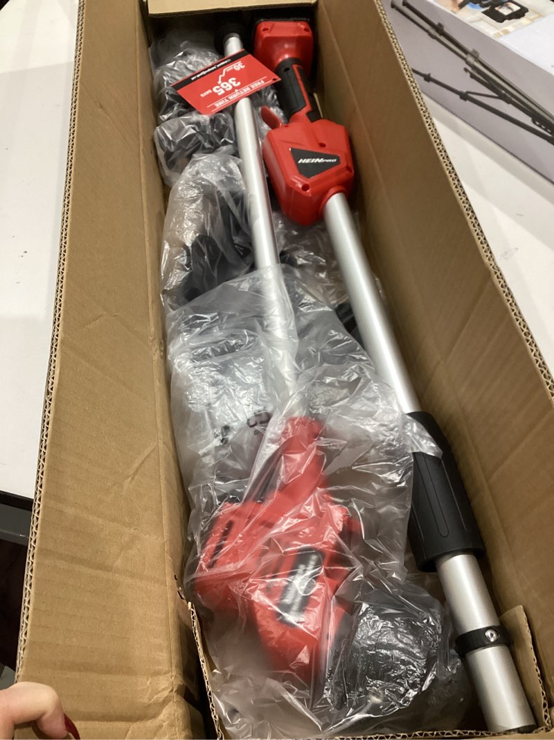 Condition photo showing Good Condition for heinpro cordless weed wacker compatible with milwaukee m18 battery, 16" brushless weed eater, grass trimmer for lawn care, bump feed, string trimmer w/ 4 bulk trimmer line coils(tool only) 16-inch