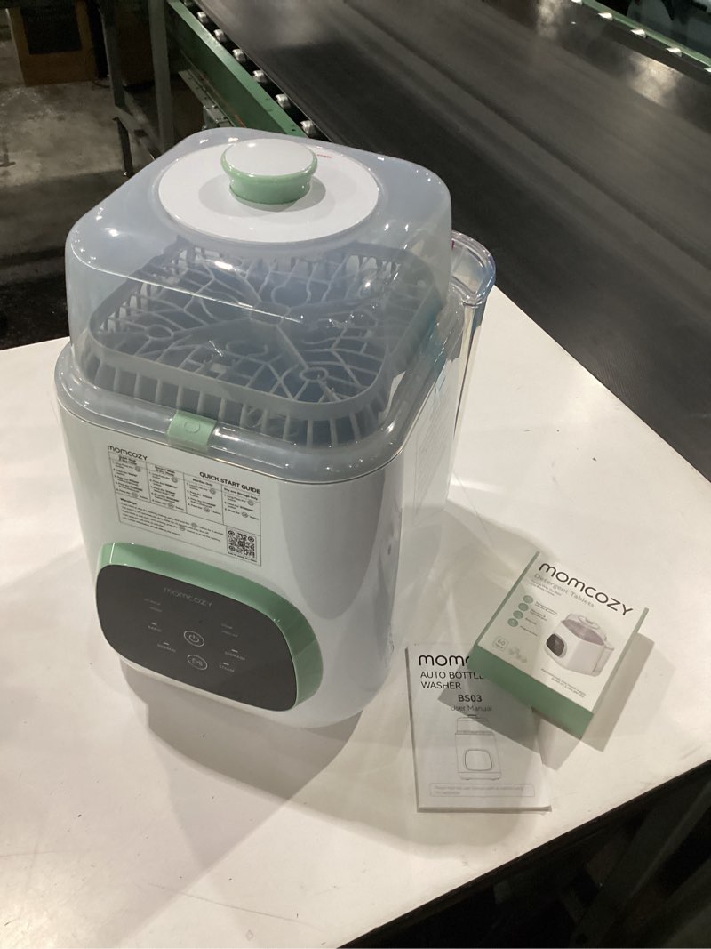 Condition photo showing New/Like New for momcozy kleanpal pro baby bottle washer, sterilizer & dryer - all-in-one cleaning machine for bottles, pump parts & baby essentials - time-saving & effortless care