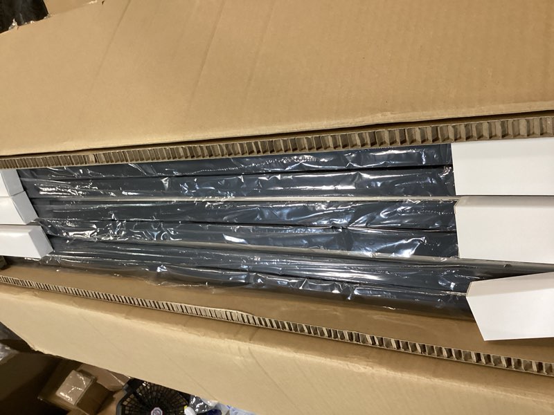 Condition photo showing New/Like New for aikvsxer 6pack 1x4 led flat panel light surface mount led ceiling light, 5500lm 50w triac 10-100% dimmable, 3000/4000/5000k ac120v kitchen lights ceiling flush mount for garage/basement black black 1x4ft 6pack