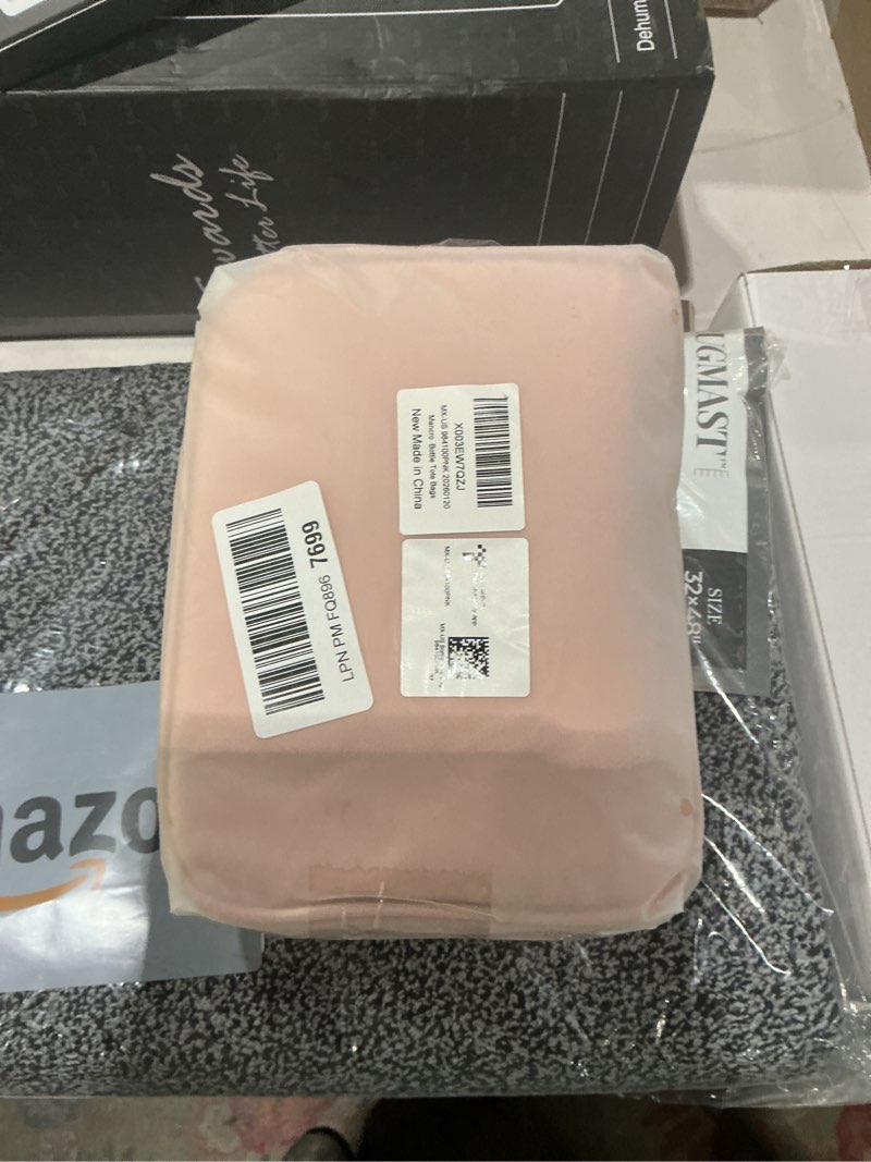 Condition photo showing New/Like New for mancro breastmilk cooler bag fits 6 bottles up to 9 ounce, insulated baby bottle bag comes with ice pack and shoulder strap, baby bottle cooler bags for daycare nursing, pink