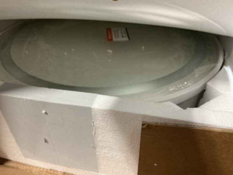 Condition photo showing Good Condition for Keonjinn Round LED Medicine Cabinet 24 Inch, White Lighted Medicine Cabinet for Bathroom with Mirror, Circle, Electrical Outlet, 3 Color Lights, Anti-Fog, Dimmable, Surface Mount Only White Round 24 Inch