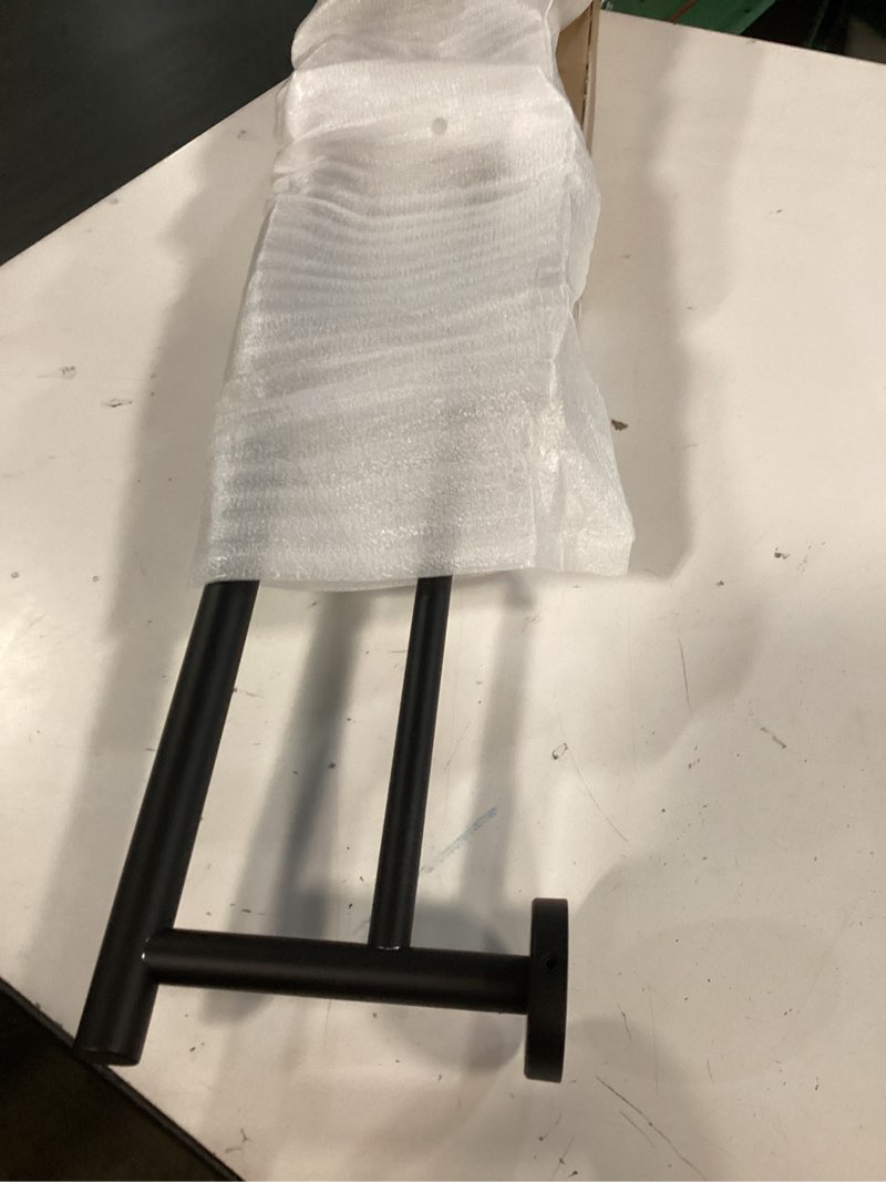 Condition photo showing Good Condition for jqk double towel bar 27 inch, matte black useable length 24 inch 304 stainless steel thicken 0.8mm bath towel rack for bathroom, towel holder wall mount, tb100l24-pb 27 inch matte black