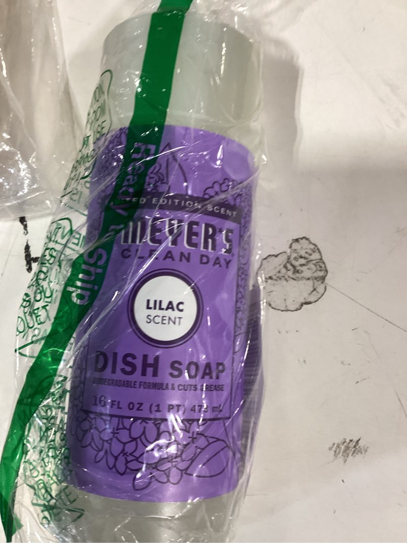 Condition photo showing New/Like New for mrs. meyer's clean day liquid dish soap, biodegradable formula, lilac, 16 fl. oz 16 fl oz (pack of 1) lilac