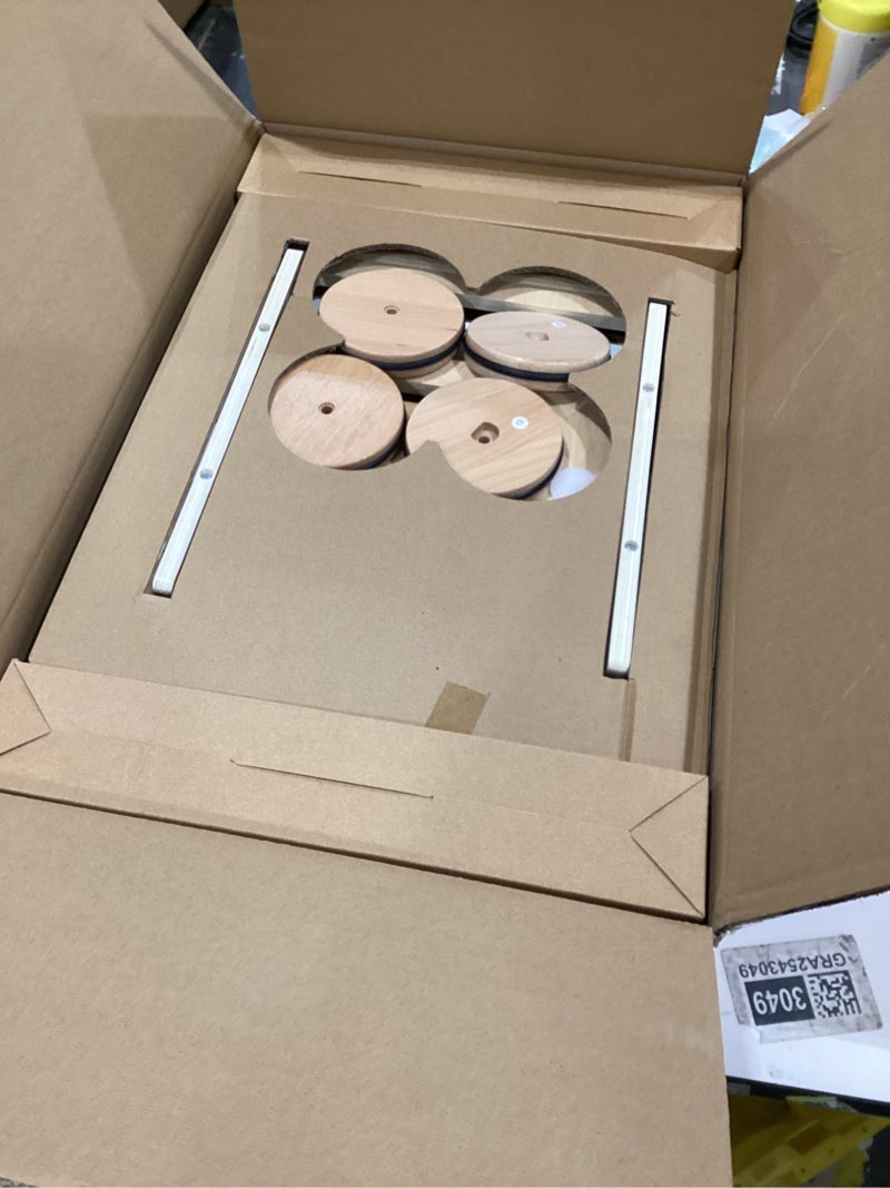 Condition photo showing New/Like New for Tiny Land Wooden Baby Walker, Adjustable Speed Baby Push Walker for Boys and Girls, Montessori Activity Center Push Toy for Kids' Development, Ideal Christmas Gift for Toddlers (Morandi)