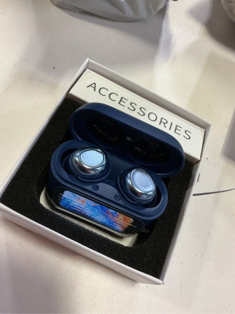 Condition photo showing Good Condition for sleep earbuds bluetooth 5.4 in ear touch screen sleep headphones, small design mini sleep earbuds for side sleepers with sleep mode, 48h playtime sleep earphones clear calls, 5 eq modes, blue