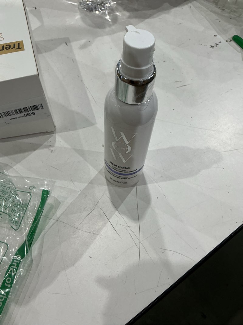Condition photo showing As Is for color wow dream cocktail carb infused leave-in treatment – transform thin hair to thick & full | with heat protection