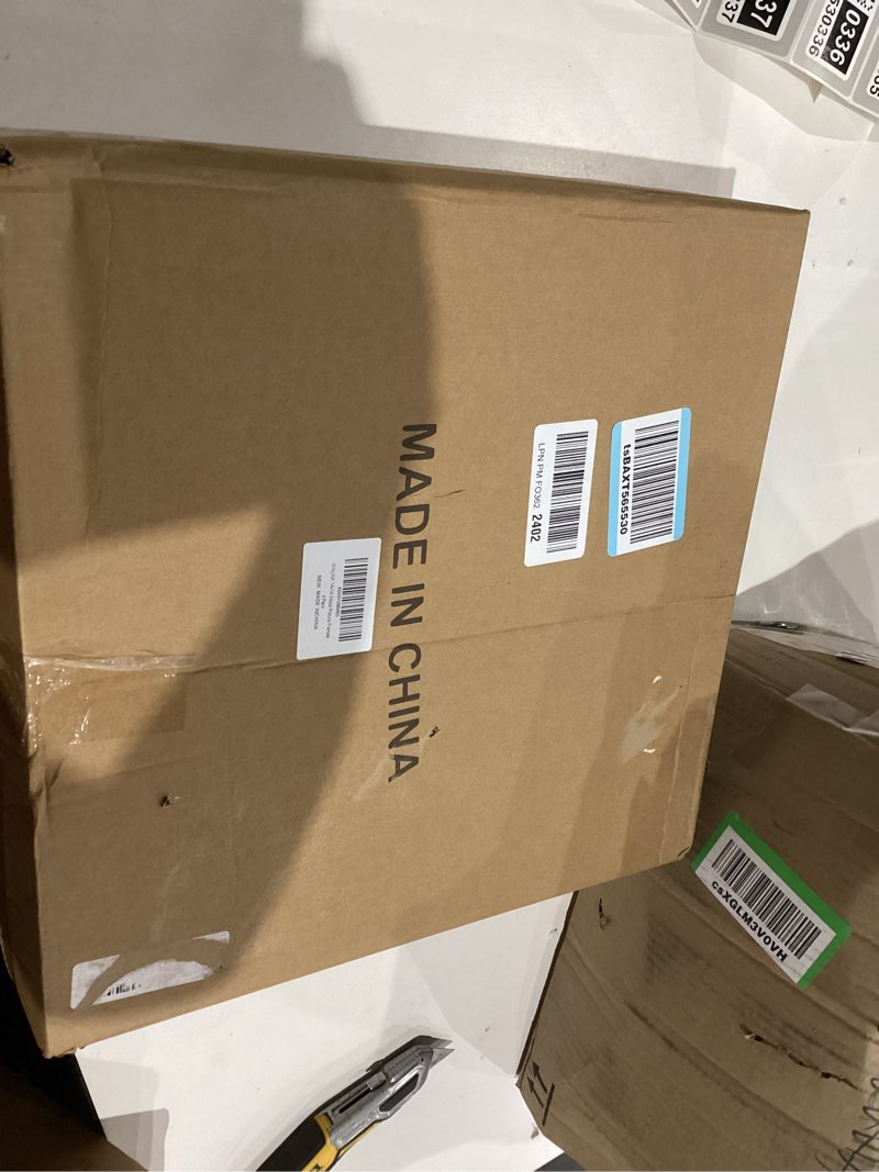 Condition photo showing As Is for KINLINK 14x14 Picture Frame, Natural Square Solid Wood Frames for Pictures 8x8 with Mat or 14x14 without Mat, Wall Display Photo Frames Natural 4 Pack Natural 14x14