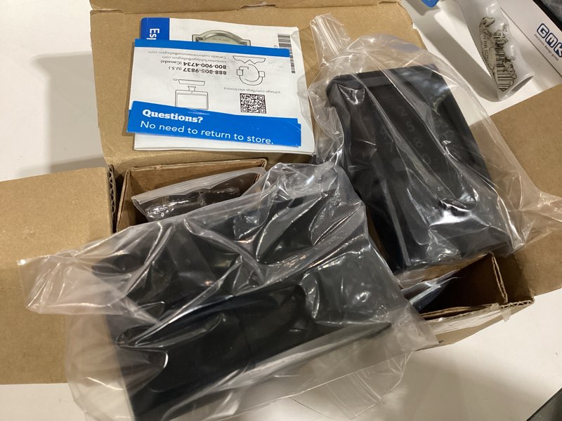 Condition photo showing As Is for schlage encode smart wi-fi deadbolt lock with touchscreen keypad, keyless front door entry, app control, alexa, google home and airbnb compatible, matte black, be489wb cen 622 matte black century