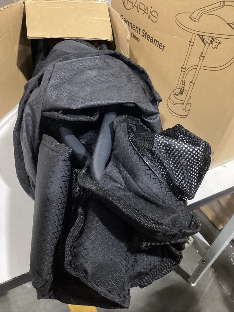 Condition photo showing As Is for sunnyfeel xxl oversized camping chair heavy duty 800 lbs for big tall people padded portable folding quad lawn chairs with armrest cup holder & pocket for outdoor/travel/picnic/camp/sports carbon black-800lbs-1pc