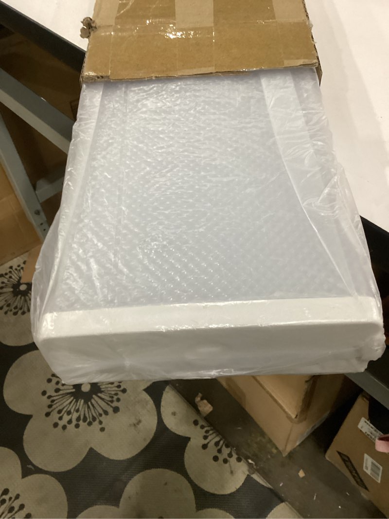 Condition photo showing As Is for hykolity 4ft led wraparound light, 40w, 4400lm, 4000k, [2-lamp 32w fluorescent equiv.], 4 foot led wrap light fixture, flush mount office ceiling light for garage, office, kitchen, etl listed 4000k - 40w 4ft 40w