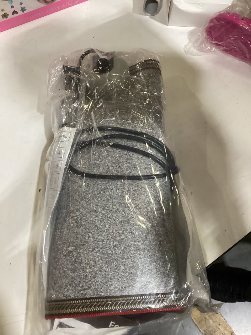 Condition photo showing Good Condition for livtribe ac 110v heated floor mat for foot, gray carbon crystal heating pad, electric heated foot warmers for office, home grey