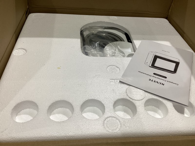 Condition photo showing Good Condition for NOVETE Portable Countertop Dishwashers, Compact Dishwashers with 5L Built-in Water Tank & Inlet Hose, 5 Washing Programs, Baby Care, Air-Dry Function and LED Light for Small Apartments