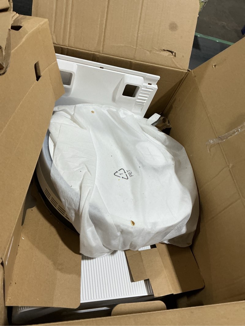 Condition photo showing As Is for DREAME D20 Plus Robot Vacuum and Mop, 13,000Pa Suction, Self-Emptying with 5L Dust Bag, DuoBrush for Pet Hair, LDS Mapping, App & Voice Control, 5200mAh Battery, Ideal for Hard Floors & Carpets White D20Plus