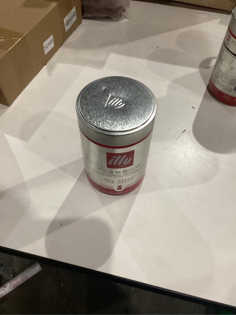 Condition photo showing New/Like New for Illy Classico Ground Drip Coffee, Medium Roast, Classic Roast With Notes Of Chocolate & Caramel, 100% Arabica Coffee, No Preservatives, 8.8 Ounce (Pack Of 1) Classico Medium Roast Ground Drip 8.8 Ounce (Pack of 1)