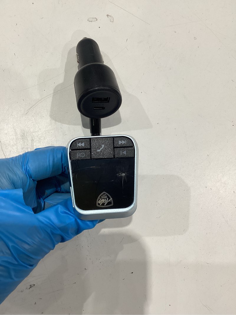 Condition photo showing As Is for auto drive auto drive gooseneck wireless fm transmitter