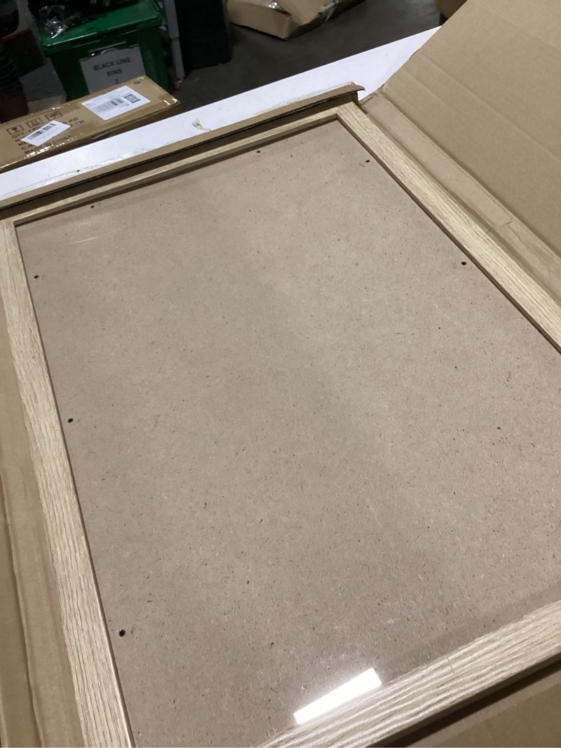 Condition photo showing As Is for 16x24 wood frame gold, ornate natural 24x16in picture poster frame, modern golden 16 x 24inch gallery wall photo frame with hd plexiglass, horizontal vertical wall mounting display 1pcs gold 16x24